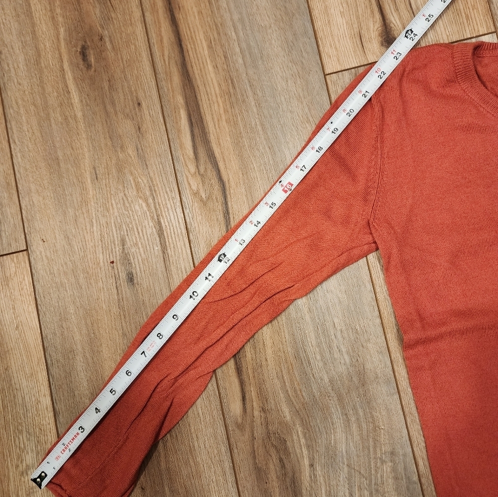 Mossimo Women's V-Neck Rust Sweater Size Large - Picture 7 of 7